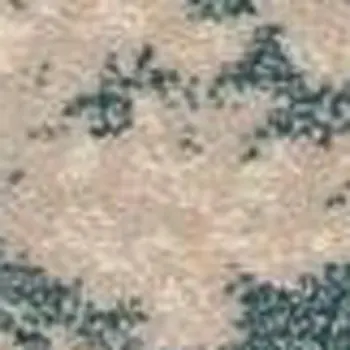 8' Teal and Ivory Abstract Non Skid Runner Rug