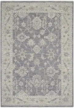 4' X 6' Pink and Ivory Floral Power Loom Area Rug