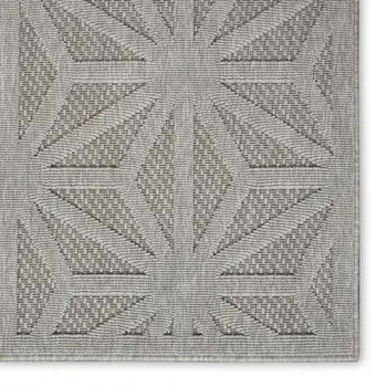 8' X 10' Ivory and Blue Floral Non Skid Area Rug