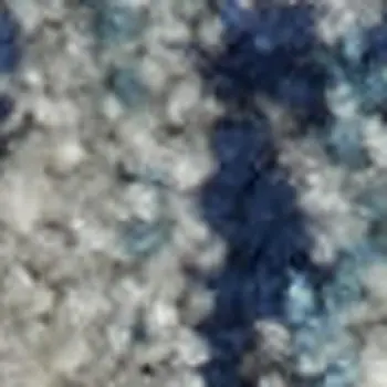 7' Ivory And Light Blue Floral Medallion Distressed Runner Rug