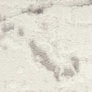 8' X 10' Ivory Black and Gray Abstract Non Skid Area Rug