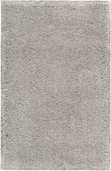 3' X 4' Gray Shag Distressed Area Rug