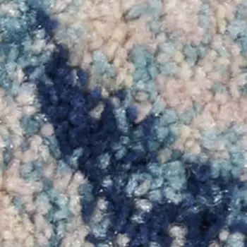 7' Gray And Pink Floral Runner Rug