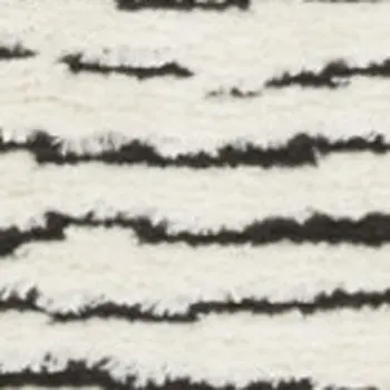 5' X 7' Ivory and Black Geometric Area Rug