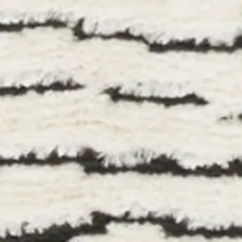 5' X 7' Ivory and Black Geometric Area Rug