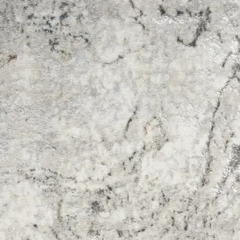 8' X 10' Ivory Gray and Brown Abstract Non Skid Area Rug