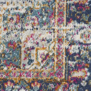 4' X 6' Charcoal and Ivory Abstract Shag Area Rug