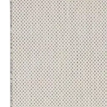 20' Ivory And Silver Geometric Indoor Outdoor Runner Rug