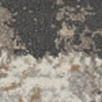 4' X 6' Cream Black and Gray Abstract Area Rug