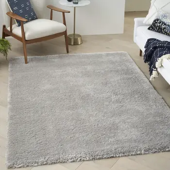 4' X 6' Gray Shag Area Rug