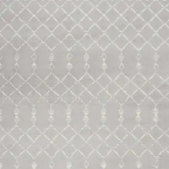 6' X 9' Gray and Ivory Moroccan Distressed Non Skid Area Rug