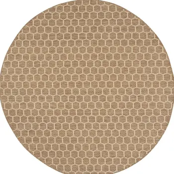 6' X 9' Beige and Gray Abstract Non Skid Area Rug