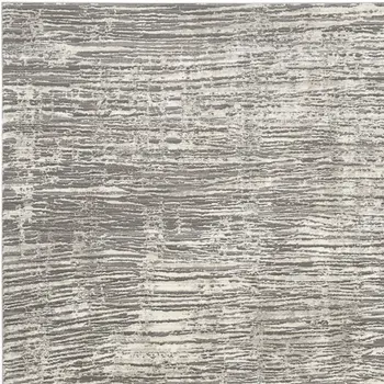 6' X 9' Ivory and Gray Abstract Non Skid Area Rug