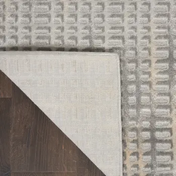 8' X 10' Gray And Beige Indoor Outdoor Area Rug