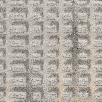 8' X 10' Gray And Beige Indoor Outdoor Area Rug