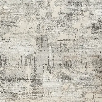 8' X 10' Beige and Gray Abstract Non Skid Area Rug