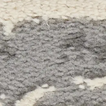 8' X 10' Ivory Black and Gray Abstract Non Skid Area Rug