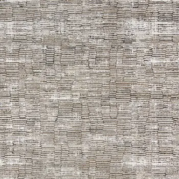 8' X 10' Brown and Ivory Abstract Non Skid Area Rug