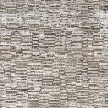 8' X 10' Brown and Ivory Abstract Non Skid Area Rug