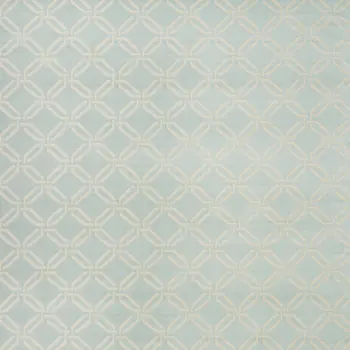8' X 10' Beige and Green Trellis Non Skid Area Rug