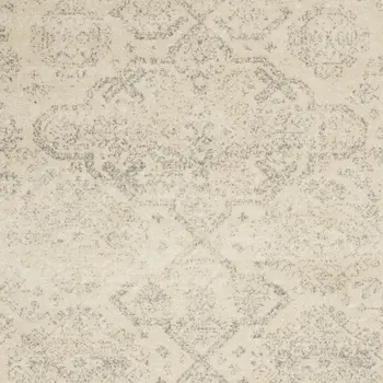 6' X 9' Beige And Gray Geometric Distressed Area Rug