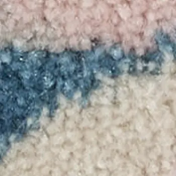 5' X 7' Ivory And Blue Floral Area Rug