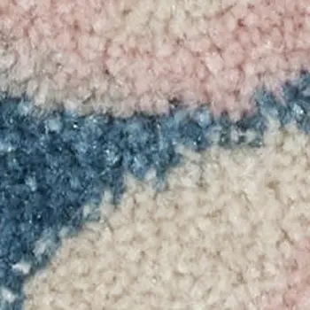 6' X 9' Ivory And Blue Floral Area Rug