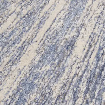 4' X 6' Ivory Gray and Orange Floral Distressed Non Skid Area Rug