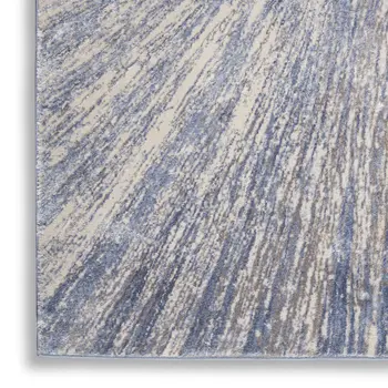 4' X 6' Ivory Gray and Orange Floral Distressed Non Skid Area Rug