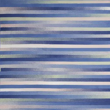 8' X 10' Ivory Tan and Blue Abstract Distressed Non Skid Area Rug