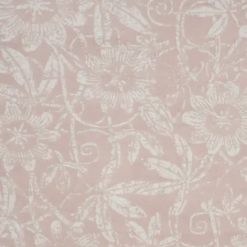 8' X 10' Pink and Ivory Floral Distressed Non Skid Area Rug