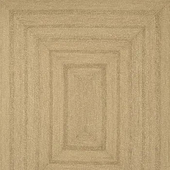 8' X 10' Natural And Brown Handmade Indoor Outdoor Area Rug