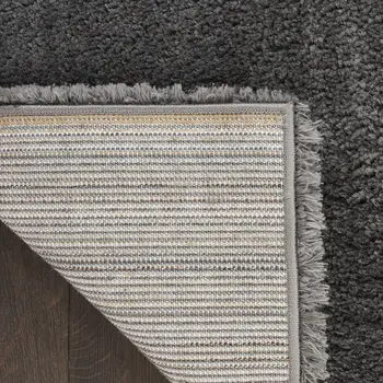 5' X 7' Gray Shag Area Rug