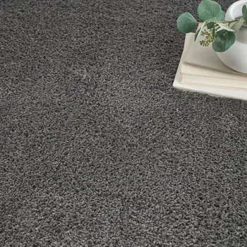 5' X 7' Gray Shag Area Rug