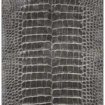 8' X 11' Beige Charcoal and Cream Animal Print Distressed Non Skid Area Rug