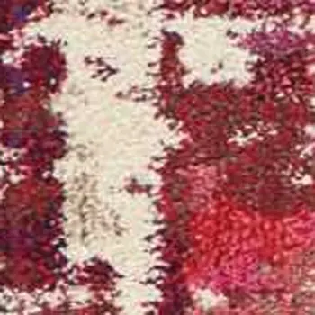 8' X 11' Ivory Pink and Orange Abstract Distressed Non Skid Area Rug