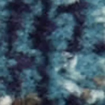 8' X 11' Blue Red and Orange Abstract Non Skid Area Rug