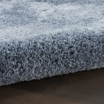 7' X 9' Blue Shag Area Rug