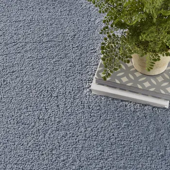 7' X 9' Blue Shag Area Rug