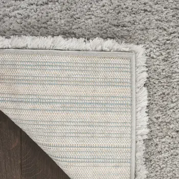 7' X 9' Gray Shag Area Rug