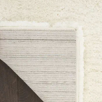 7' X 9' Ivory Shag Area Rug