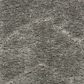 8' X 10' Gray and Light Gray Chevron Shag Area Rug