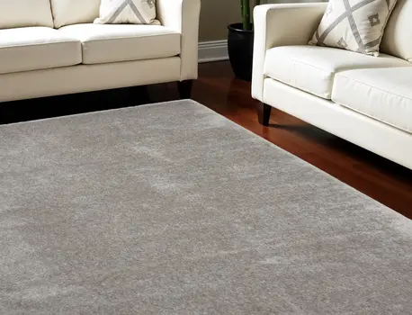 8' X 10' Gray Shag Area Rug