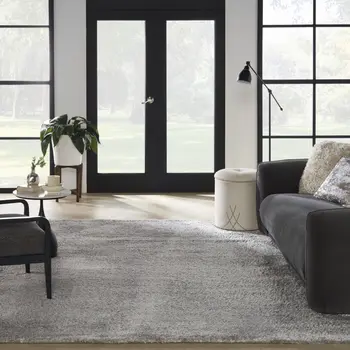 8' X 10' Gray Shag Area Rug