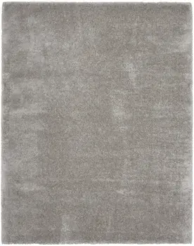 8' X 10' Gray Shag Area Rug