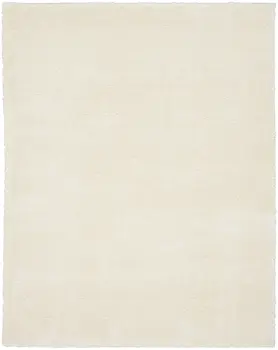 8' X 10' Ivory Shag Area Rug