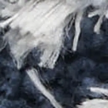 8' X 10' Sky Blue Abstract Shag Area Rug