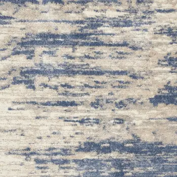 8' X 10' Light Blue Gray and Beige Abstract Shag Area Rug