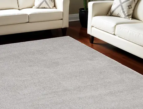 7' X 10' Gray Shag Non Skid Area Rug