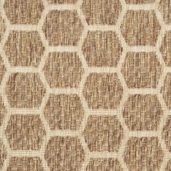 9' X 12' Beige Black and Gray Abstract Non Skid Area Rug